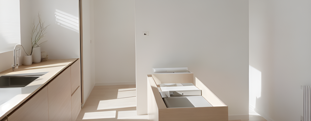 Švytinti ir šviesi virtuvė, profesionaliai išvalyta, po didelio užterštumo, buvo aliktas generalinis valymas.